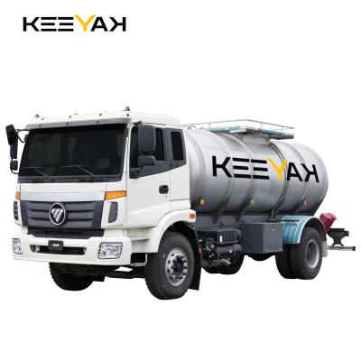 China FOTON 4x2 Water Tanker Truck Stainless Steel Tank Round Shape For Drinking Water And Road Cleaning 10cbm 10ton 10000L 11 - 20T for sale