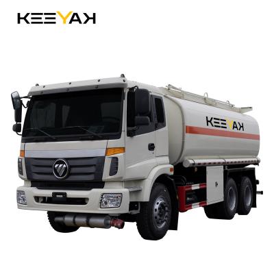 China Foton oil tanker truck 30000 liters 25 ton fuel tank truck with distributor 11 - 20T for sale