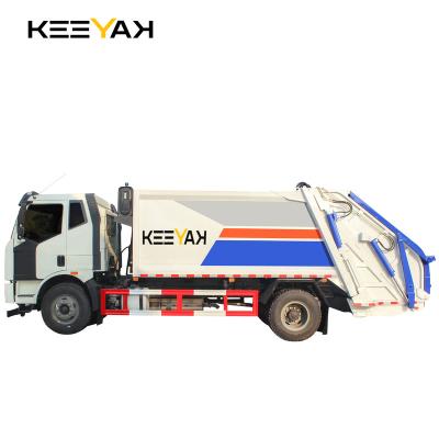 China Hotels 14CBM Contract Garbage Truck Jiefang Right Hand Drive Compression Garbage Collector Truck for sale