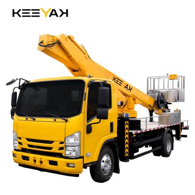 China Hot Sale Truck Telescopic Work Platform Aerial Boom Straight Arm Elevated Truck Aerial Working Platform < 4L for sale