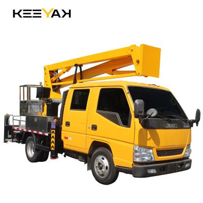 China High altitude operation trucks with aerial low folding arm China truck manufacturer JMC < 4L for sale