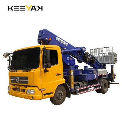 China Hot Sale 6Wheels 27m Aerial Platform Truck Aerial Truck Price For Sale Dongfeng 4*2 1500*700*1150 for sale