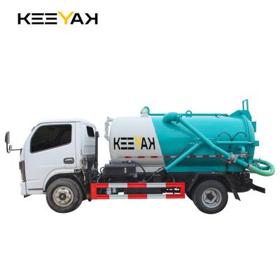 China Hot Sale 4.1cbm Excrement Sewage Suction Truck Sewer Suction Truck Vacuum 1-10T for sale