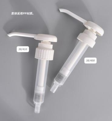 China Non spill good quality fast delivery 38/410 white color plastic lotion pumps screw dispenser for cream bullet bottles for sale