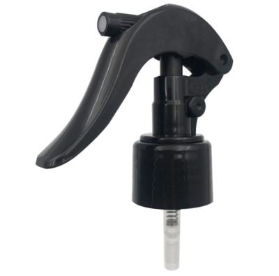 China Adjustable Spout PP Mouse Spray Gun Black White Transparent Trigger Spray Bottle Spout 24mm 28mm Cosmo Round Bottle for sale