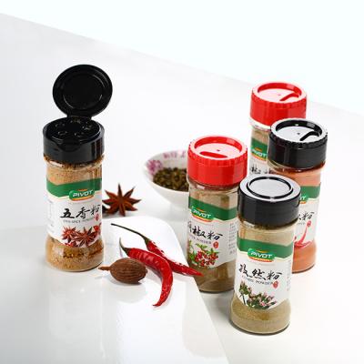 China food & Wholesale 120ml Plastic Spice Pepper Sauce Shaker Bottle BPA Free Packaging Beverage Jar PET Free Packing With Flip Top Cap for sale