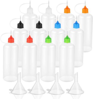 China 2.5ml 3ml 5ml 8ml 10ml 15ml 18ml 20ml 30ml 50ml 60ml 100ml 120ml Chemical Plastic LDPE Squeeze Eye Dropper Bottles With Spout Cap for sale