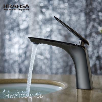 China HRAMSA metered faucets plated tapware bathroom torneira banheiro mixer basin faucet for sale