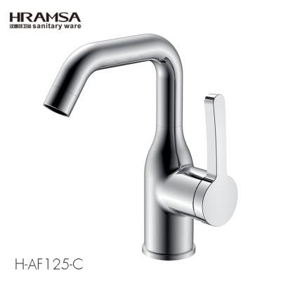 China Single Hole Hot and Cold Water Vanity Basin Mixer Bathroom Faucet Faucets Certification Chrome Sense Full Body Brass Basin Faucet for sale