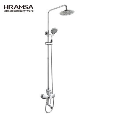 China With Slide Bar Exterior Brass Chrome Bathroom Shower Faucet Accessory for sale