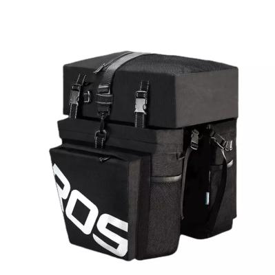 China Saddlebag Bicycle Tail Bag 42x41x5.5cm - Double Travel Saddle Bag Bike Trunk Seat Bag 42x41x5.5cm for sale