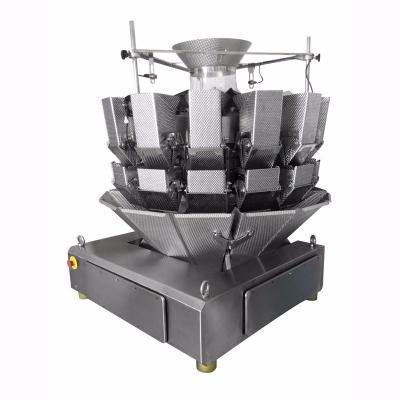 China Food Multihead Weigher for Frozen Meatball Squid Dumplings Weighing and Packaging Machinery for sale