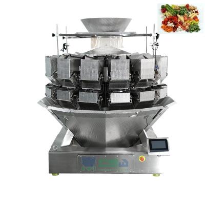 China Food 14 head multihead weigher potato packing machine salad fruit vegetable weighing and packing machine for sale