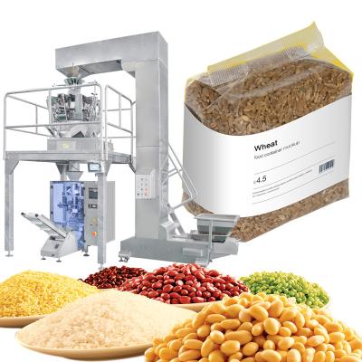 China Full Automatic Food Vertical Large Nuts Rice Packing Machine Combination Weigher Packing Machines for sale