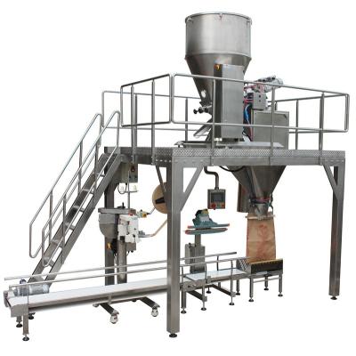 China Chemical pouch weighing and bagging system, sand packaging machine, fertilizer bagging machine for sale