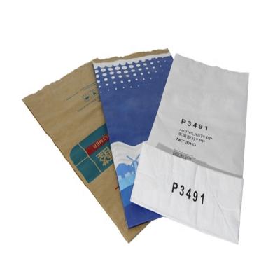 China Multiwall BIODEGRADABLE heat sealed paper bags with high quality pp plastic bags 25kg for sale