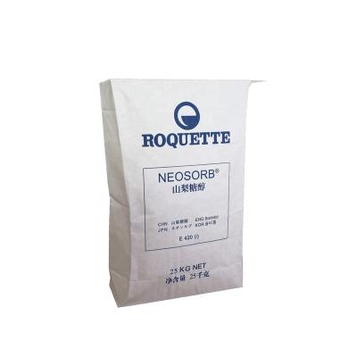 China Biodegradable 50kg S Sugar Bag For Gravel And Cement Bonded Bottom Paper Bag for sale