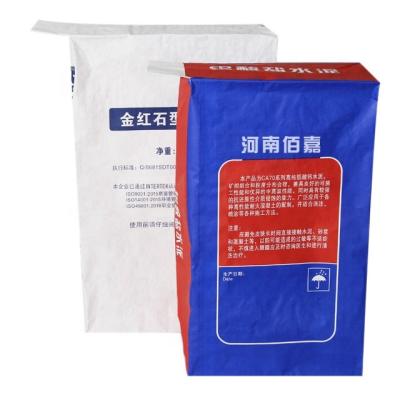 China BIODEGRADABLE 25kg white glued paper bag with valve for putty powder for sale