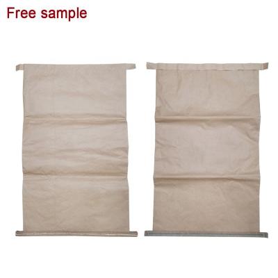 China Biodegradable Biodegradable Kraft Paper Bags For 25 Kg Package for sale