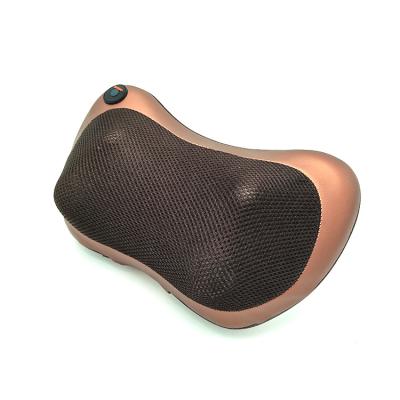 China PX-PX02(BROWN) OEM Infrared Massage Heater Infrared Heating Kneading Pillow for Car Home Use PU Body Brown CE ROHS Kneading Roller 12v, 24W for sale