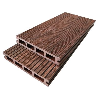 China Waterproof Tianze 3D OAK Floor Deck Embossing Cheap Wood Composite Laminate Flooring Outdoor Wpc Wood Flooring Commercial Use for sale