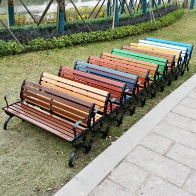 China Tianze Waterproof Outdoor Wooden Storage Bench Wpc Table Chair Garden Compound Park Bench for sale