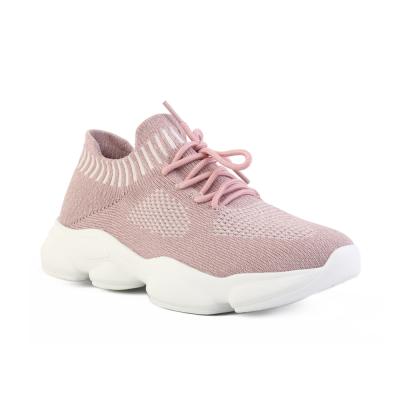 China Latest Fashionable EVA Ladies Gym High Platform Shoes Womens Pink Ankle Sneakers for sale