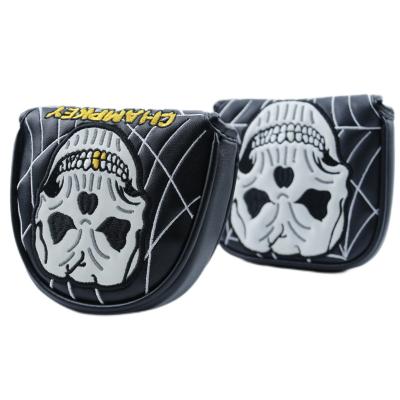 China PU Golf Club Cover Golf Accessories Golf Club Set Hat Skull Semicircle Square for sale