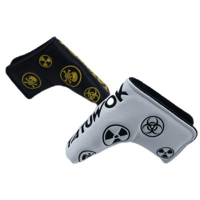 China PU Golf Club Cover Golf Accessories Golf Accessories Golf Club Cover Tape Putter Straight Risk Label for sale