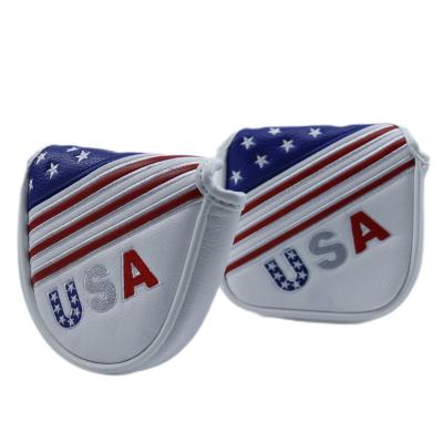 China PU Golf Club Cover Golf Accessories Golf Club Putter Top Cover USA for sale