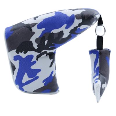 China PU Golf Club Cover Golf Accessories Golf Accessories Golf Club Putter Cover Camouflage Bar Straight Type for sale