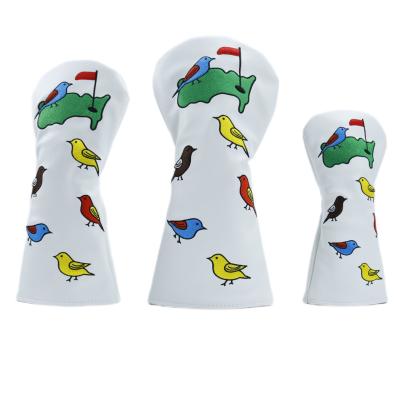 China PU Golf Cover Course Birdie Design for sale