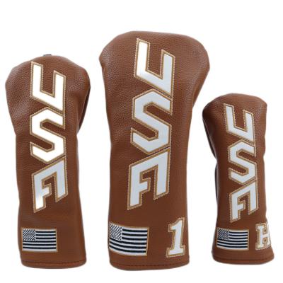 China Flexible Golf Club Cover Golf Accessories Golf Club Top Cover USA Design for sale