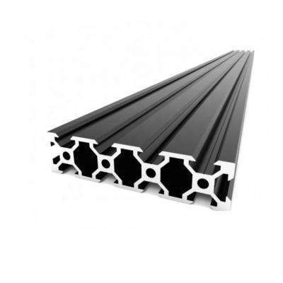 China Industry Aluminum Profile V-slot 2080 Anodized Black Aluminum Profile Manufacturer From China for sale