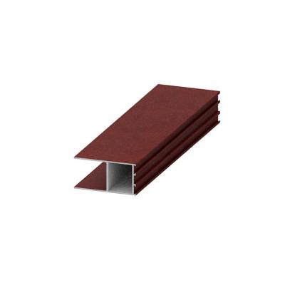 China Industry Brown Aluminum Window Frame Profile Aluminum Fabrication Profile Extrusion Profiles for sale