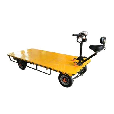 China Flat Platform Warehouse Warehouse Electric Cargo Trolley 800 Kg 1000kg 1500kg Load Weight Cart for sale