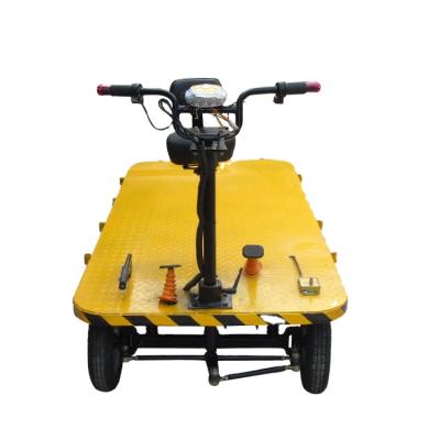 China Electric Pull Flat Truck Flat Pallet Cart Electric Cargo Carts For Warehouse for sale