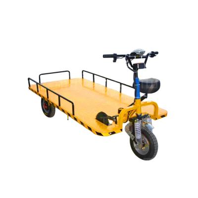 China Electric Flat Cart Flatbed Truck Electric Transport Pallet Cart Cargo Cart For Sale for sale