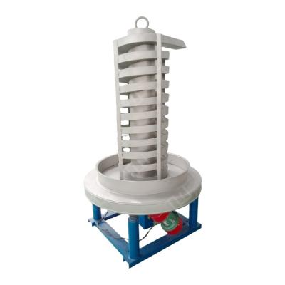 China Heavy Duty Low Noise Spiral Oil Lift Quartz Powder Vertical Vibration Conveyor for sale