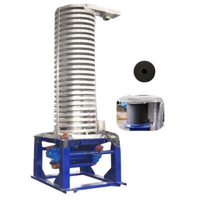 China Heavy Duty Vertical Spiral Conveyor Oil Lift Machine Flexible Screw Conveyor for sale