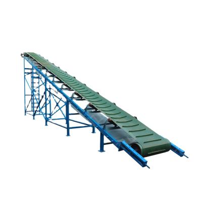 China Heat Resistant Inclined Height Adjustable Movable Ore Drinking Belt Conveyor With Hopper for sale