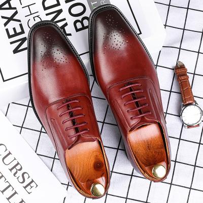 China Mightysite 2022 New High-end Business Italian Leather Wedding Small Toefl Men's Deodorization Shoes Stylish Genuine Genuine Leather And Oxford Shoes for sale