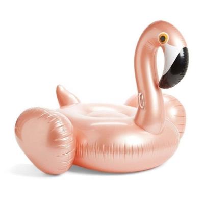 China Outdoor Water Fun Water Pool Float Swimming Toy Rose Gold Flamingo Inflatable Float for Adults and Kids for sale