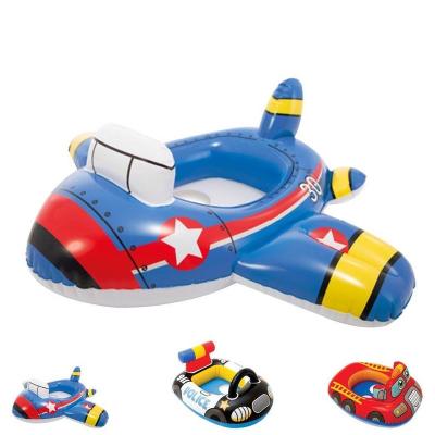 China Portable Custom Made Toddler Baby Factory Pool Ring Inflatable Airplane Swimming Float Seat Infant Boat for sale