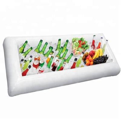 China Summer Sustainable Party White Inflatable Serving Bar For Floating for sale