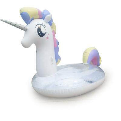 China Hot Sale Cartoon Unicorn Water Entertainment Island Inflatable Float Inflatable Outdoor Float&toys For Adults for sale