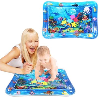 China Eco-freindly Tummy Time Baby Water Mat Infant Toy Premium Inflatable Play Mat for Newborn Infants and Toddlers 0-2 Years Old Baby Crawling Mat for sale