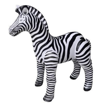 China Toy Factory Custom PVC Inflatable Zebra Advertising Animal Inflatable Animal Toys For Kids for sale