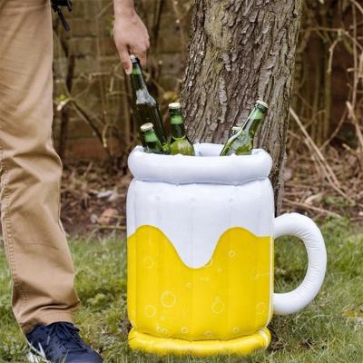 China Sustainable Portable Inflatable Inflatable Beer Mug Drink Cooler On BBQ Amazon Hot Sale for sale