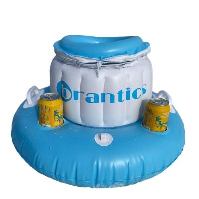 China Sustainable Portable Pool Party Beverage Cooler Inflatable Floating Beer Beverage Cooler for sale